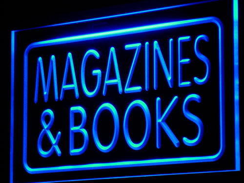 Magazines & Books Shop Display Neon Light Sign